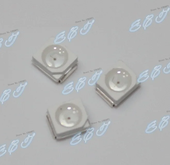 100 шт. SMD светодиодный 3528 красный синий желтый зеленый 1210 3-4 лм SMT
