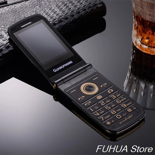 Flip Metal Body Mobile Cellphone E9 Dual Sim Dual Screen Radio 2.4'' Touch Sceen SOS Big Keyboard Loud Sound Flashlight Phone