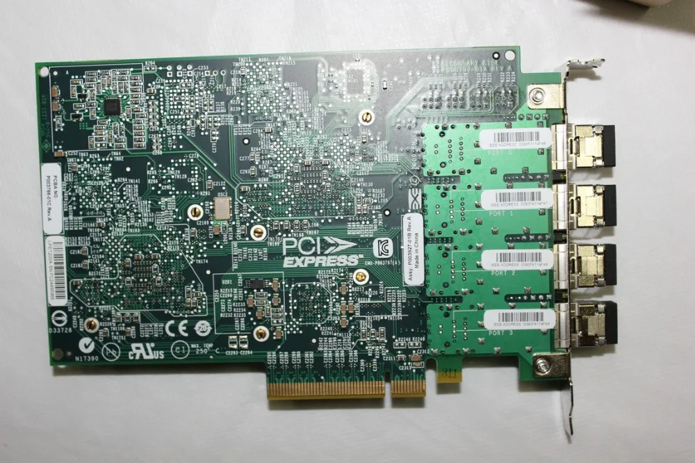 

RaidStorage Avago Emulex LPe12004-M8 8GFC PCIe Gen2x8 Short Wave Optical LC SFP+ 8Gb Four-port HBA Card
