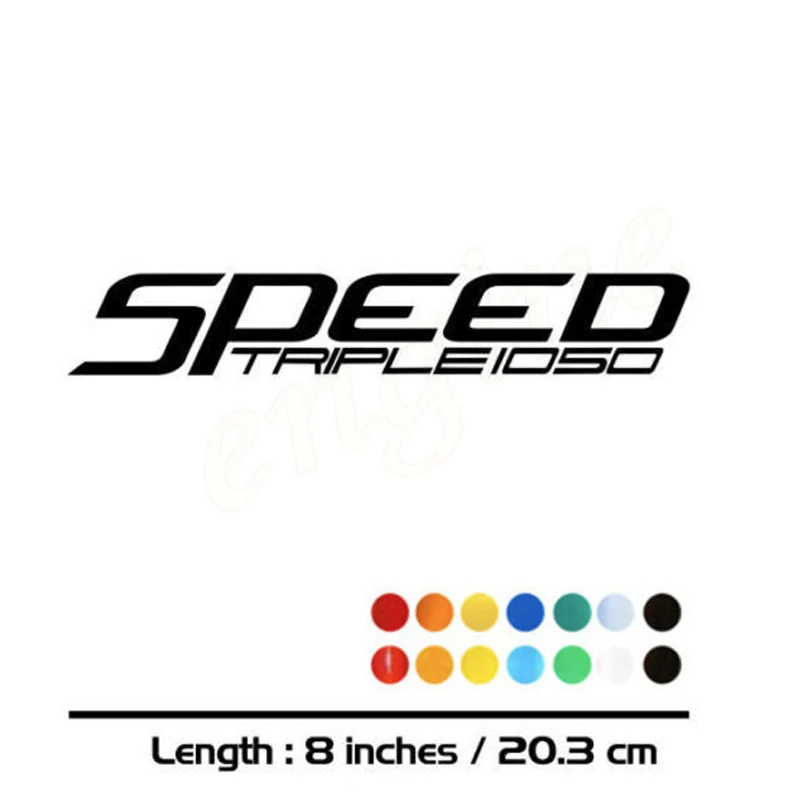 

2 X New Sales motorcycle bike Fuel tank Wheels Fairing notebook Luggage helmet MOTO Sticker decals For TRIUMPH SPEED TRIPLE 1050