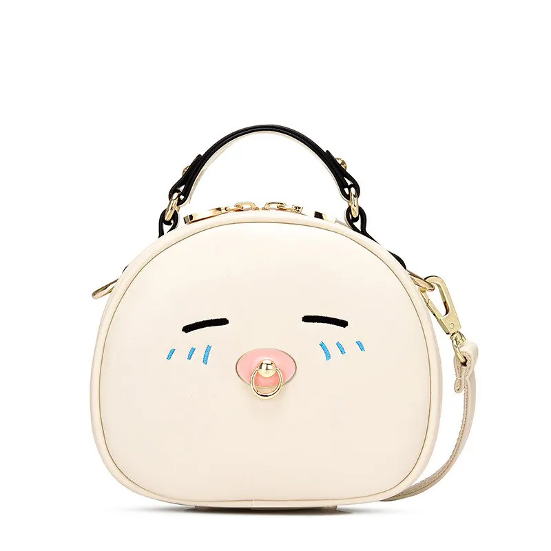 Милый мультфильм печати сумки на плечо Женская мода мини корейский стиль