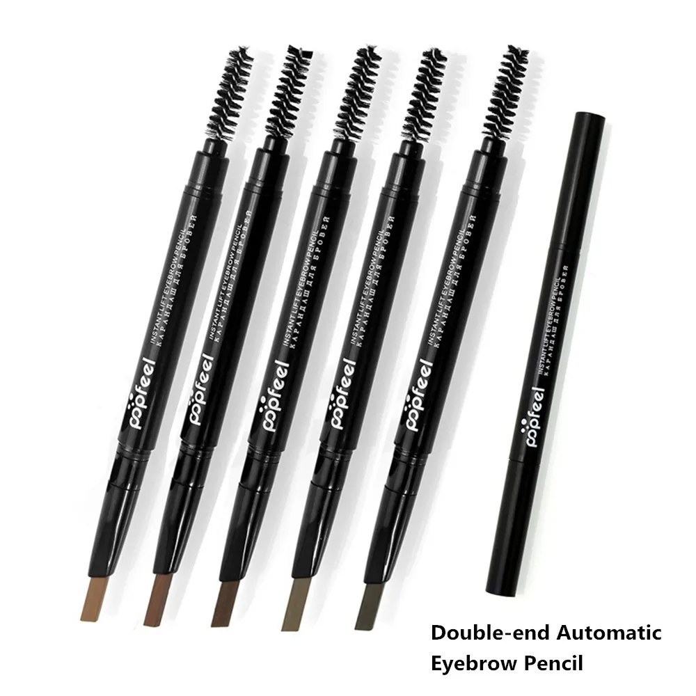 Popfeel Double-end Automatic Eyebrow Pencil Waterproof Pigment Long Lasting 5 colors eye Makeup Eye Brow Cosmetic | Красота и