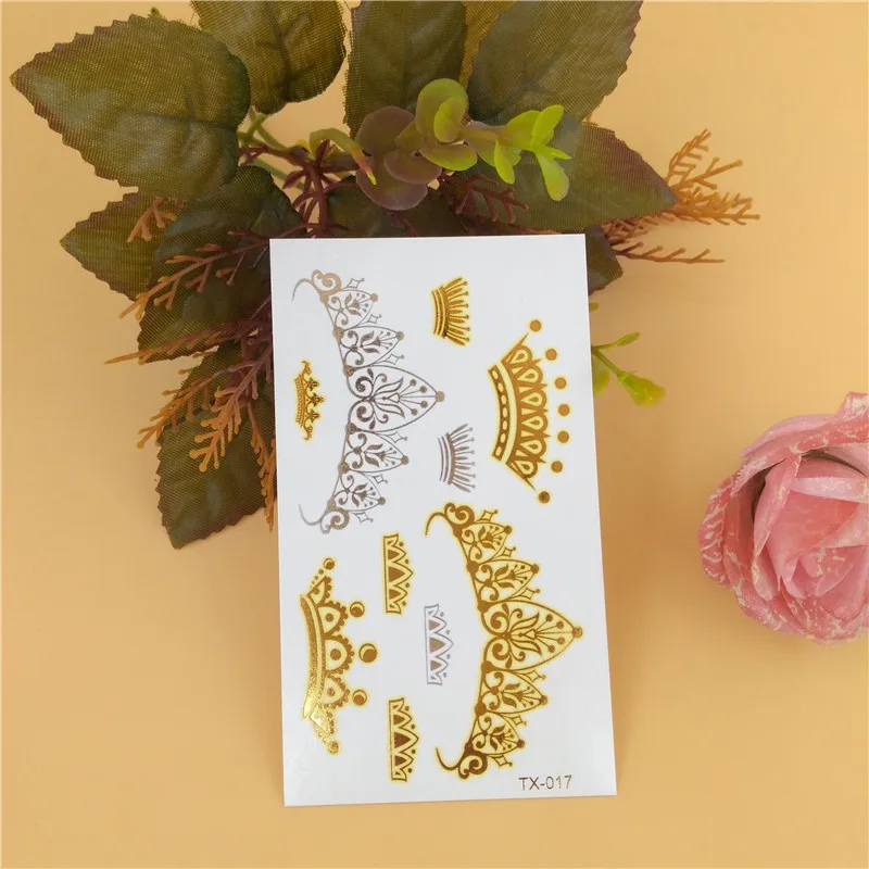 Новый Императорская Корона Временные Татуировки Флэш Ювелирные Изделия