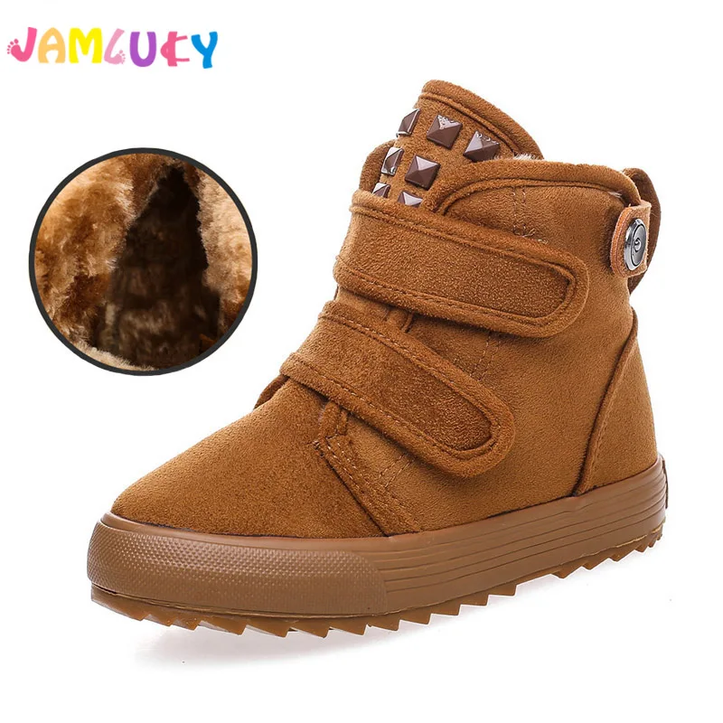 Children Shoes Winter Kids Snow Boots Keep Warm Thicken Plush Boy High Ankle Brand Boot Girls |