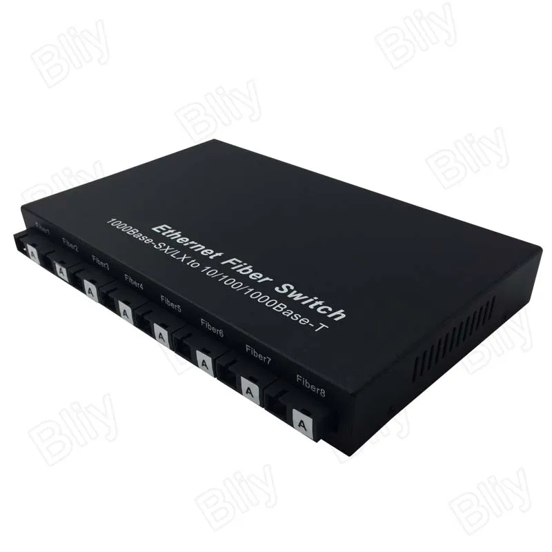 Шэньчжэнь завод 8 100 Мбит/с оптический порт 2 10/100/1000 м RJ45 порт SC 20 км Быстрый оптоволоконный коммутатор питания через Ethernet сетевой гигабитный коммутатор rj45