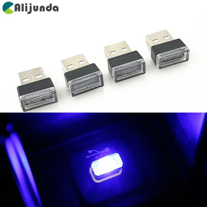 Автомобильная стильная USB декоративная лампа освещение светодиодные