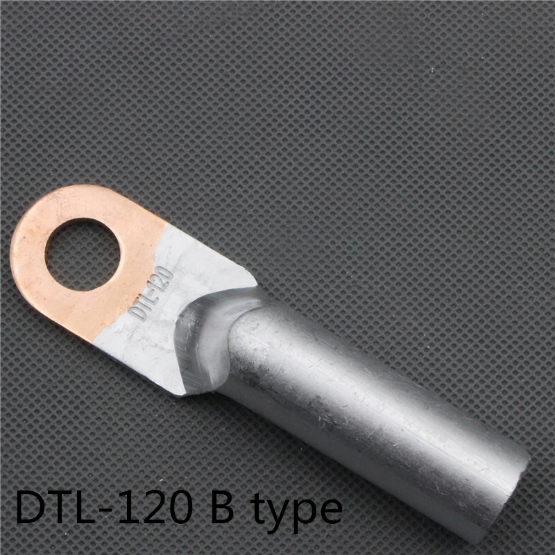 

1 шт. DTL-120 120mm2 кабель LugTerminal коннектор медный тон для 14,5 мм Dia Болт электрическая мощность fittingsFactory стандарт B тип