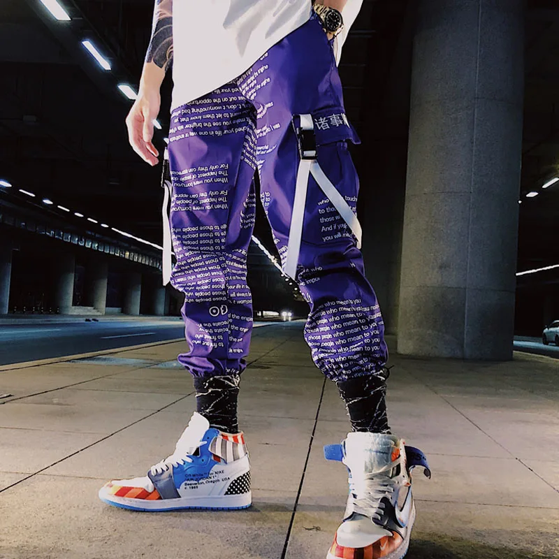 

Мужские брюки-карго, Новое поступление 2021, весна и осень, мужские брюки до щиколотки в стиле хип-хоп с карманами и надписью, Лидер продаж, кор...