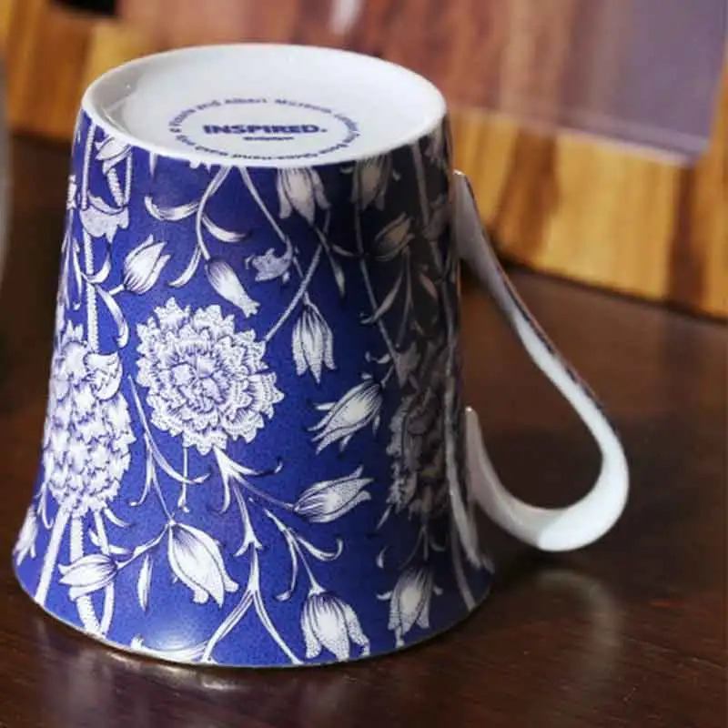 Керамическая кофейная кружка с цветочным узором винтажные кофейные кружки