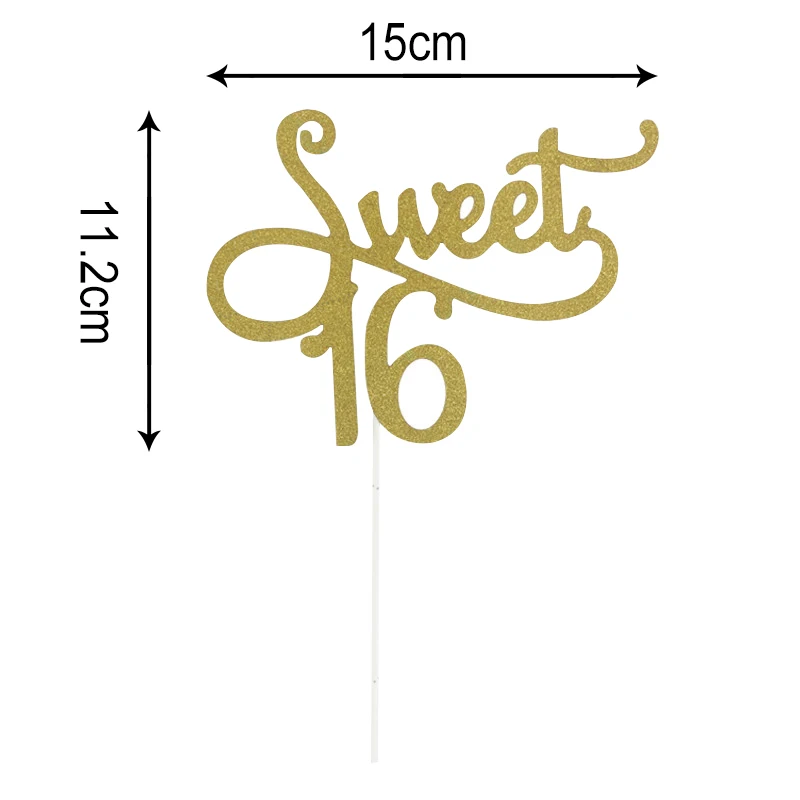 Сладкий 16 торт ко дню рождения украшение в виде флага Домашний день Свадебный