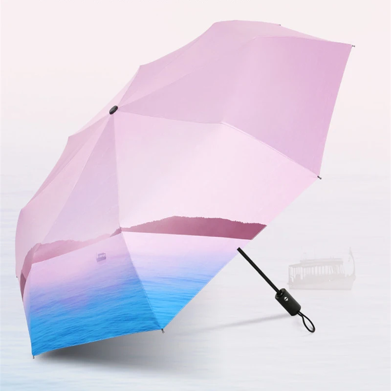 Зонт женский складной ультралегкий с защитой от УФ-излучения | Дом и сад