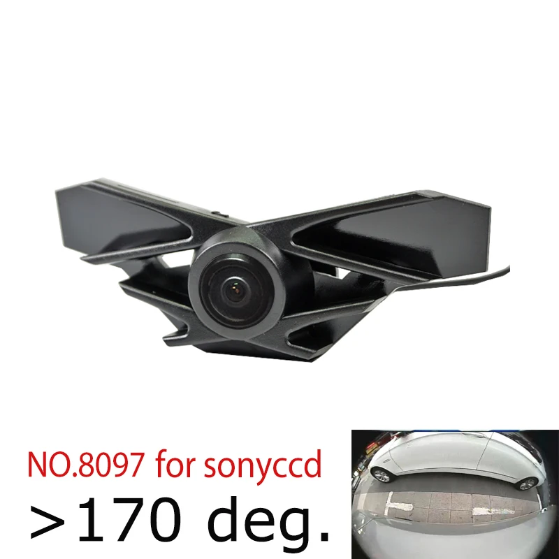 Прибл. 180deg CCD HD Автомобильная передняя решетка камеры для Lexus NX sport vision для LEXUS NX Камера Переднего Вида - Название цвета: 8097sonyccd fisheye
