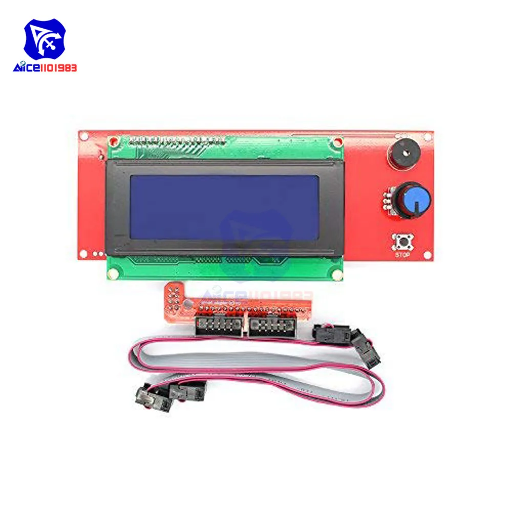 Модуль контроллера смарт дисплея с ЖК дисплеем 2004 дюйма кабелем адаптер для 3D