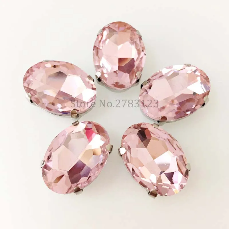 Стразы стеклянные с 4 отверстиями овальной формы полноразмерные|crystal sew on|crystal on