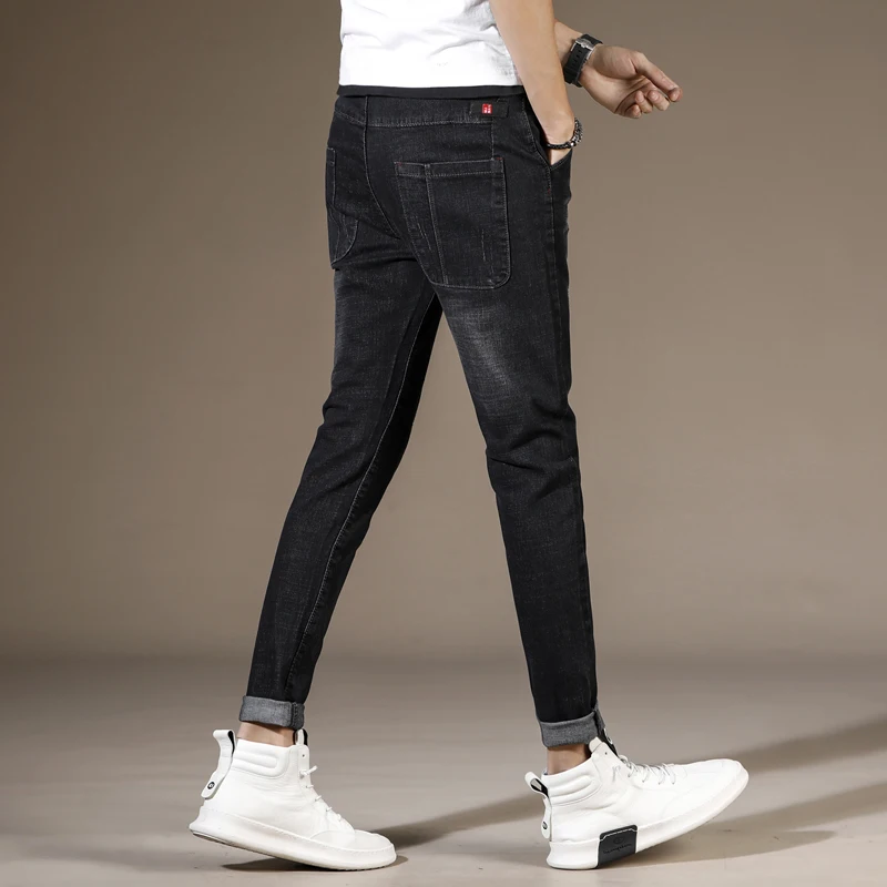 Лето 2019 новые черные джинсы бренд хип хоп modis брюки уличная мужские байкерские