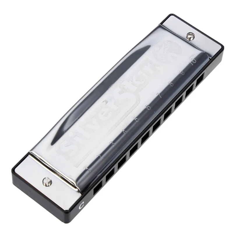 Высококачественная серебряная звезда HOHNER C Key 10 отверстий блюз джаз губная