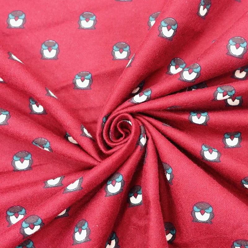 50x145 см милая сова плюшевая ткань особенно желтая без ворса Санта-Клаус