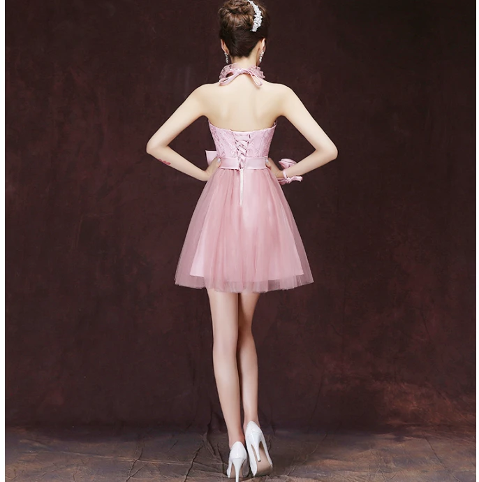 Милое элегантное короткое Тюлевое платье для девушек с румянами Пышное Платье
