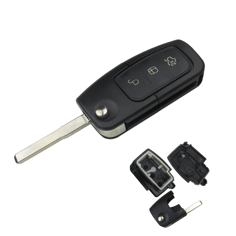 Откидной Чехол OkeyTech для автомобильного ключа Ford Focus Mk2 Mk3 Mk4 2 Fiesta Mondeo Ranger Fusion S Max Button