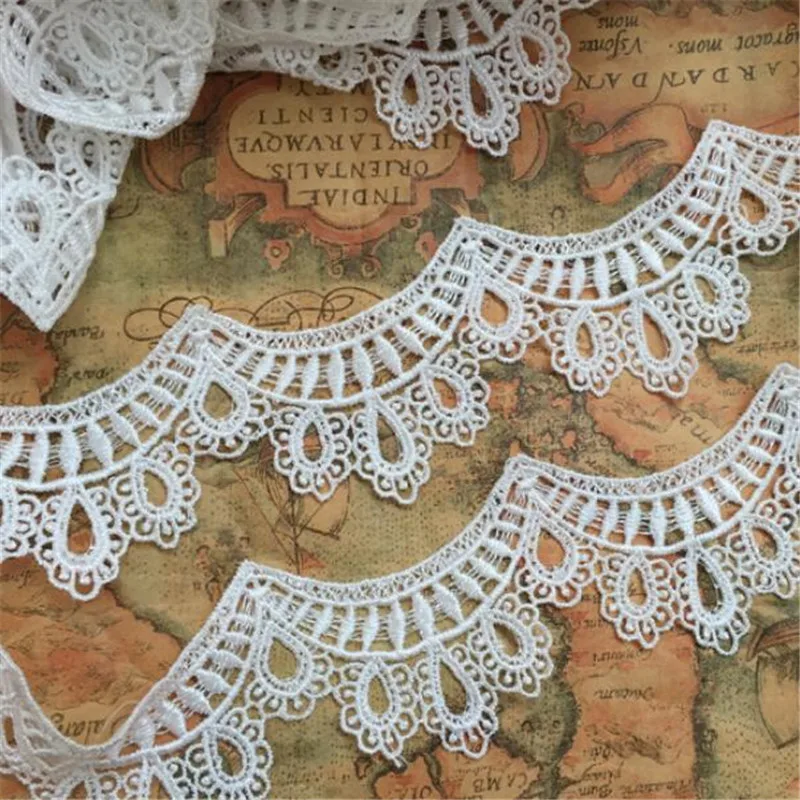 1 ярд цвет слоновой кости волнистая фотоотделка сделай сам кружевное ожерелье
