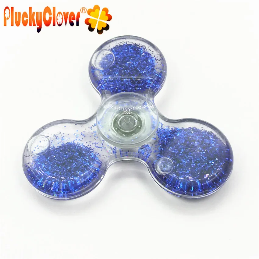 1 шт. новый хрустальный шар Спиннер с зыбучим песком и блестками Tri Spinner ручной