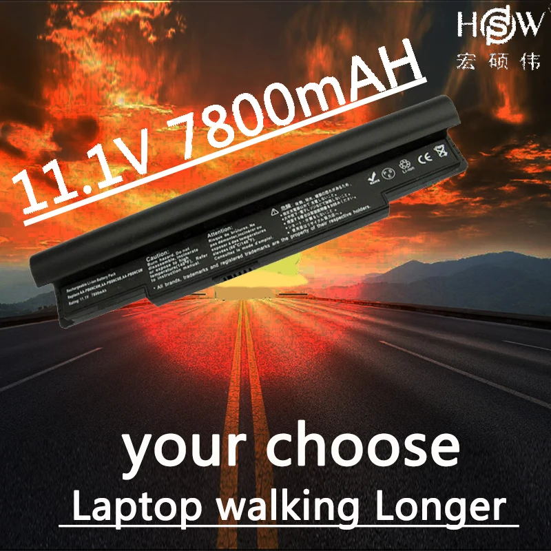 HSW 7800 мАч Новый аккумулятор для ноутбука Samsung NC10 NC20 ND10 N110 N120 N130 N135 AA PB6NC6W 1588 3366 PB8NC6B 9