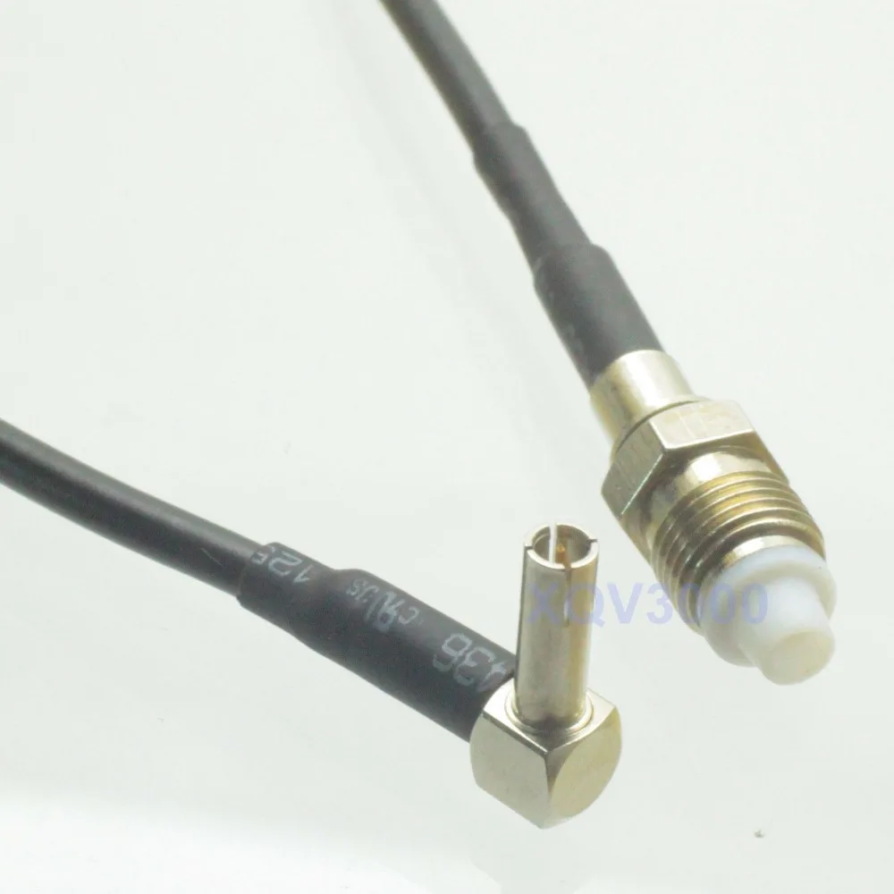RG174 6 дюймов RF pigtail FME гнездо штырь к TS9 мужской правый угол кабель Перемычка для 3G USB