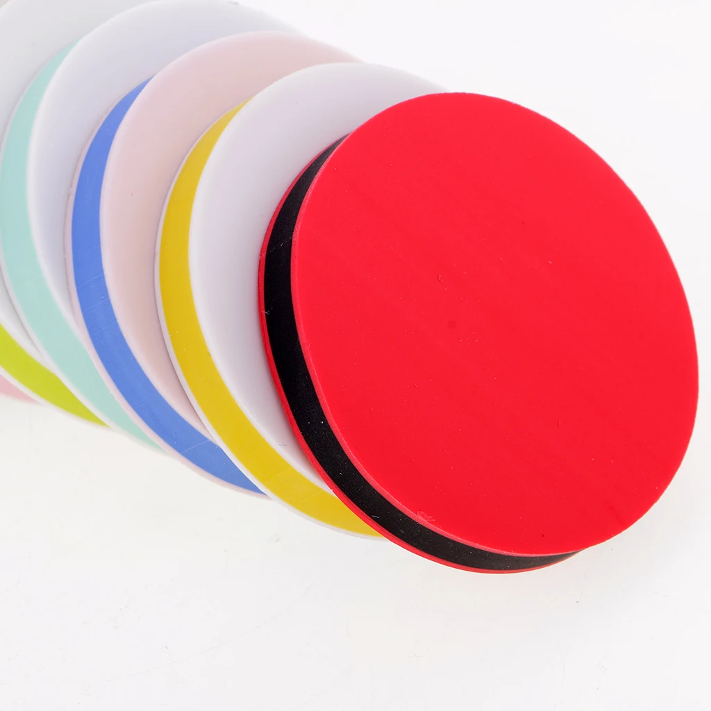 13pcs Colorful Round Rubber Stamp Carving Blocks for DIY Stamps Crafts Hobbies 5x0.8cm | Дом и сад