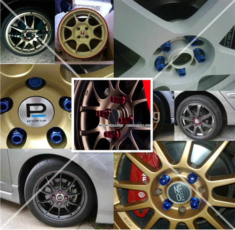 20 шт. D1 Spec M12 x 1 25 красные гайки для колес Nissan Su * baru Suzuki | Автомобили и мотоциклы
