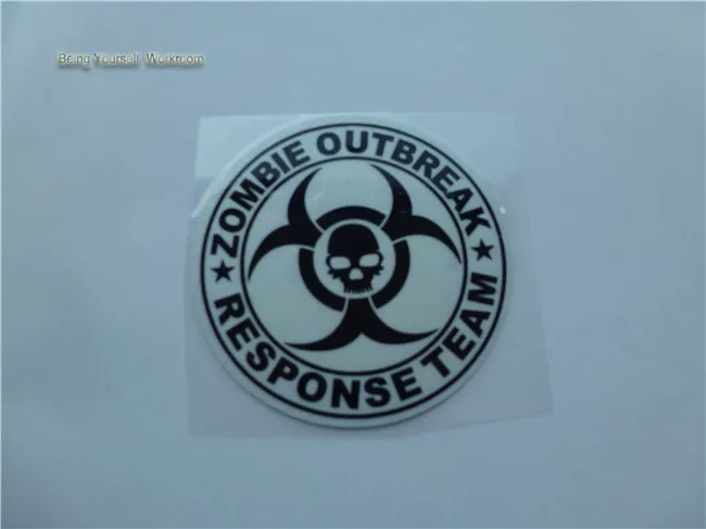 Светоотражающие наклейки на ветровое стекло реагирующие вспышку зомби для