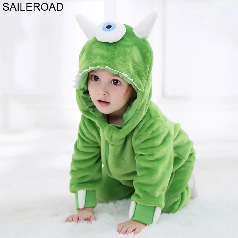 H2498 one eye SAILEROAD/детское одеяло кигуруми с одним глазом Новинка г. Пижамы для новорожденных с застежкой-молнией для маленьких девочек - Цвет: H2498 one eye