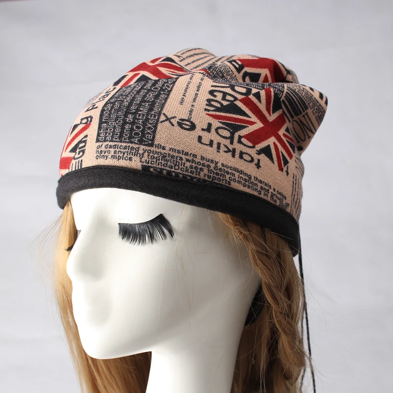 Женские шапки Q модные в стиле хип-хоп с принтом виде букв и флага | Аксессуары для
