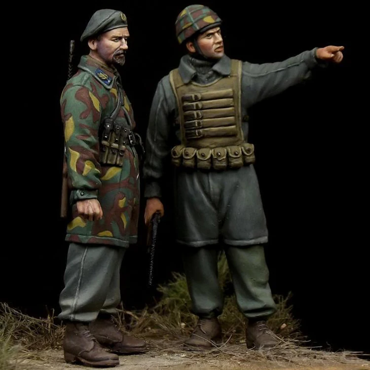 1/35 Italian Paratroopers 'Nembo Division' WW II Resin Model Soldier GK Military theme of WW2 Unassembled and unpainted kit | Игрушки