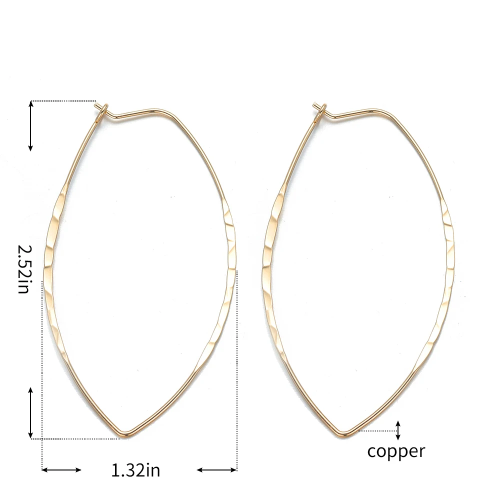 Яркие лунные модные серьги ручной работы круглые большие проволоки простые