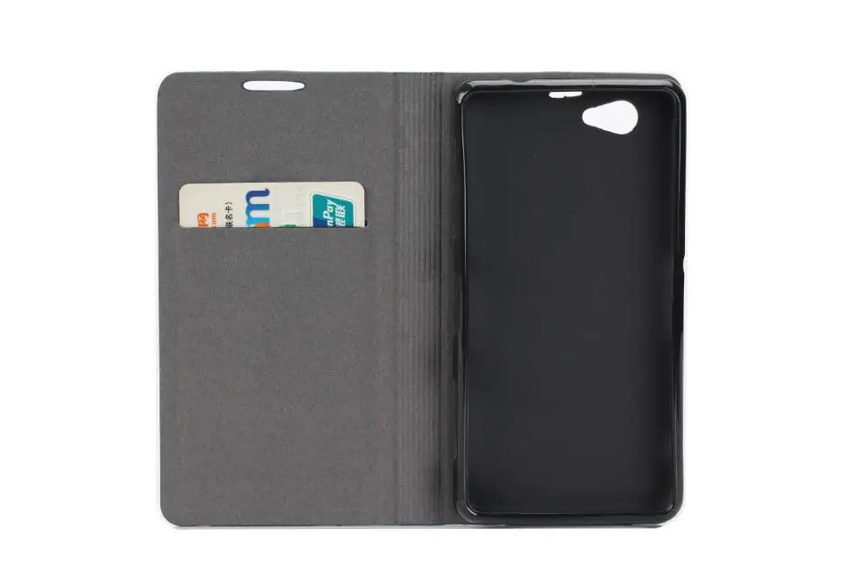 Роскошный чехол-бумажник из искусственной кожи с откидной крышкой для Sony Xperia Z1