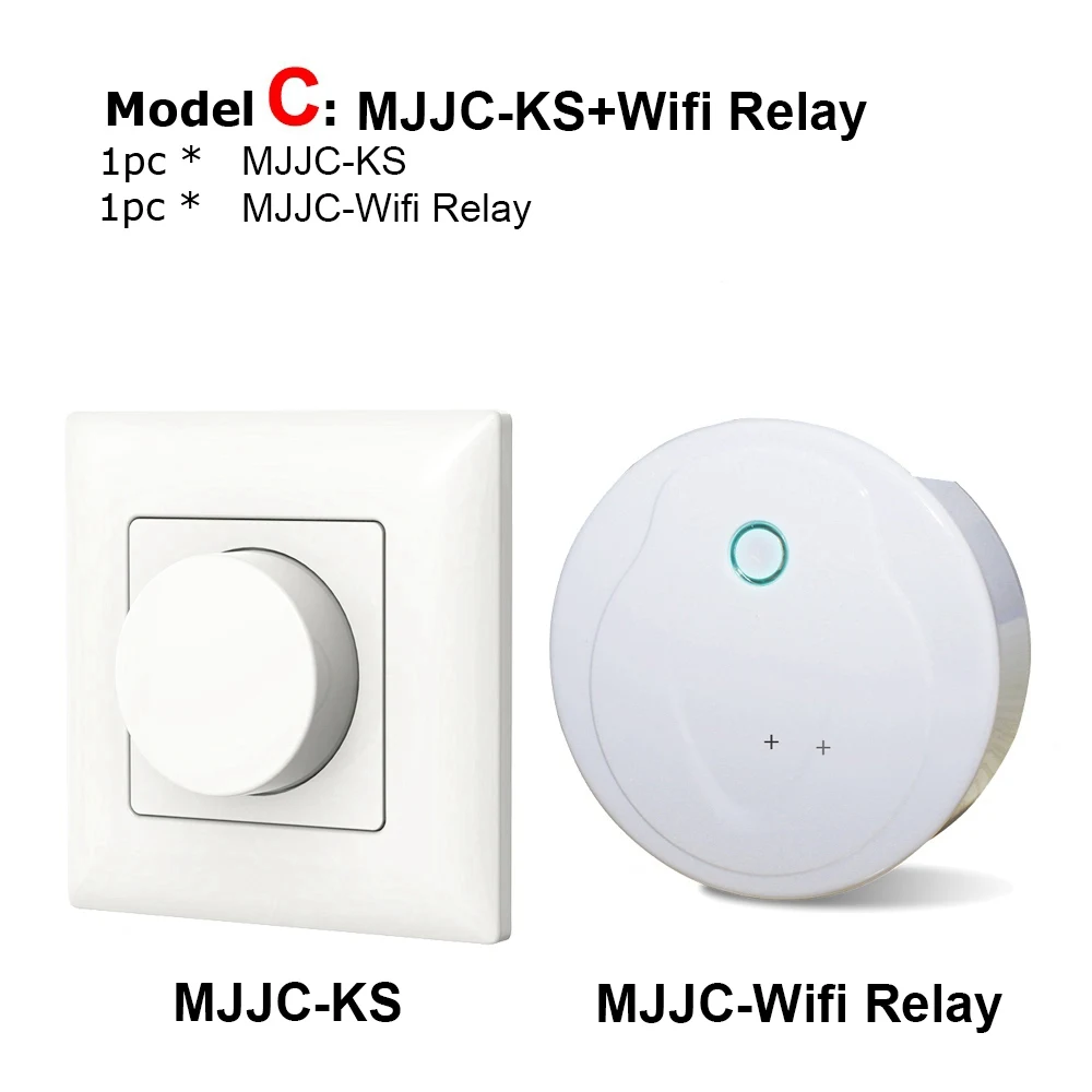 Model C Светодиодный диммер 220 в 230 В 110 В AC беспроводной 2,4G RF пульт дистанционного управления с регулируемой яркостью Wifi умный светодиодный светильник - Цвет: Model C