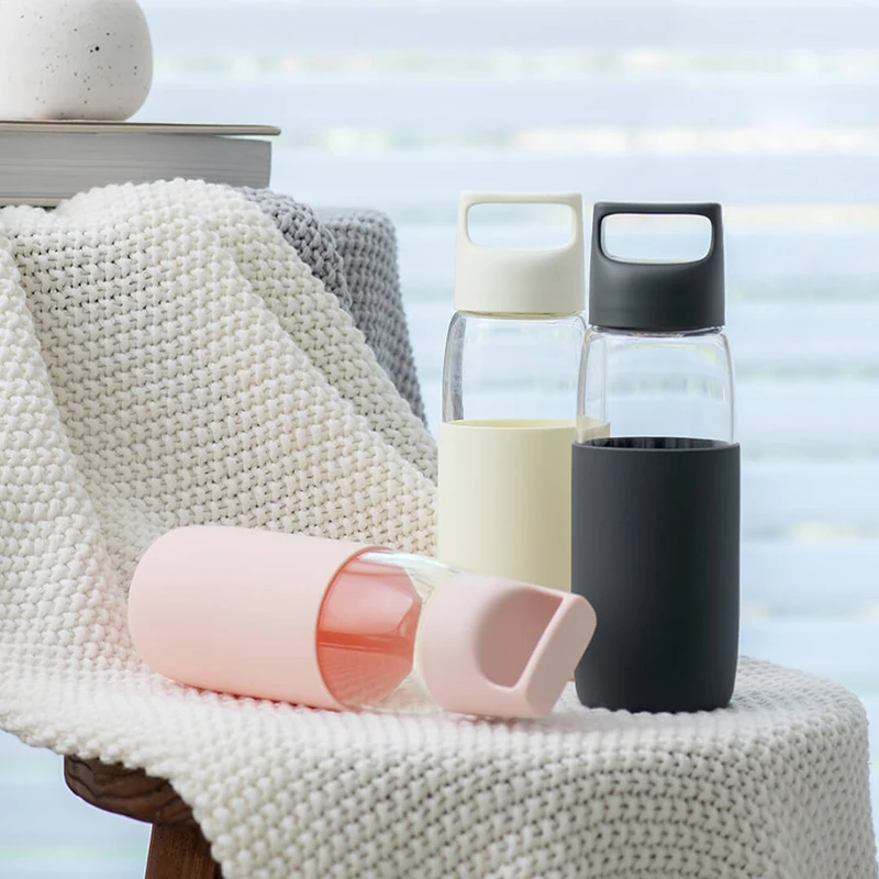 Xiaomi Fun Home стеклянная бутылка для воды BPA Free протеиновая шейкер Gourde с сеточкой