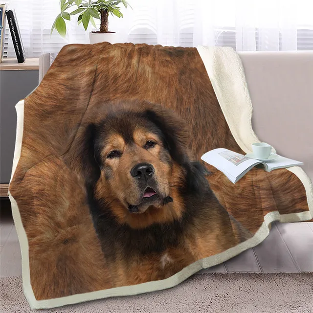 BlessLiving Basenji Sherpa Blanket on Beds Brown Dog Animal Throw Blanket for Adult Bedspreads 3D Print mantas 150x200cm 3