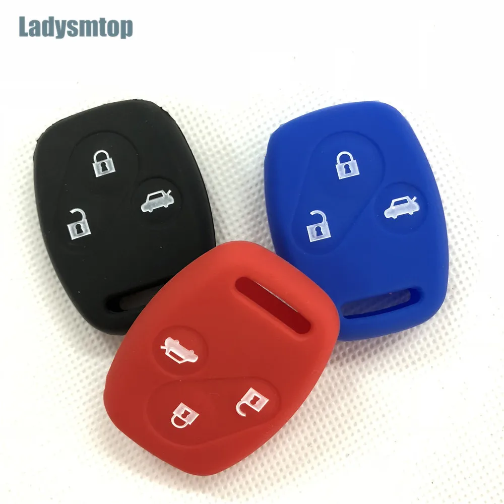2 кнопки силиконовый чехол для ключей REOMTE Подходит HONDA CIVIC ACCORD PILOT CRV HRV JAZZ ODYSSEY FRV