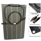 Набор солнечных панелей 20 Вт, 12 В, гибкие монокристаллические солнечные элементы ETFE, портативные, для зарядного устройства аккумуляторов мобильный телефон