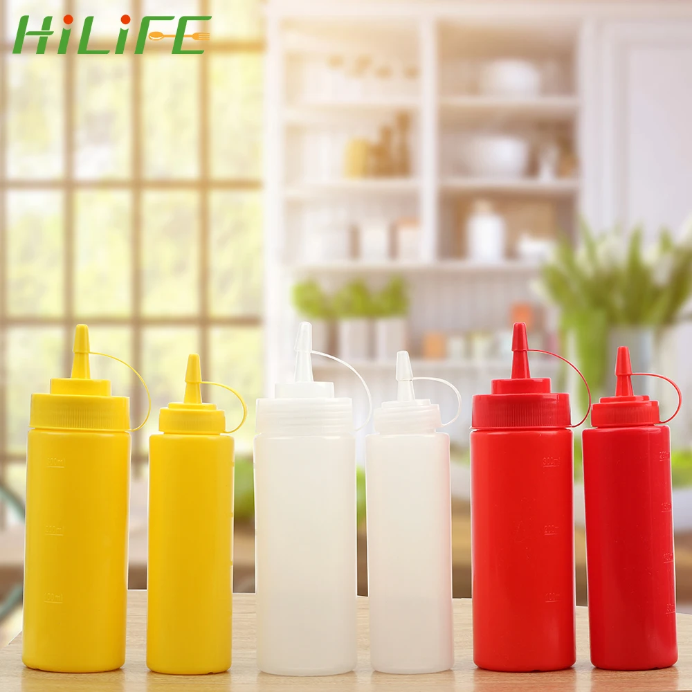 Дозатор приправ HILIFE пластиковая бутылка пульверизатор для соуса 8 унций 12