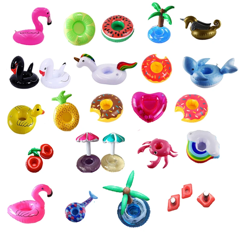 10 шт./лот милые мини игрушки fanny Red Flamingo плавающие надувные для напитков