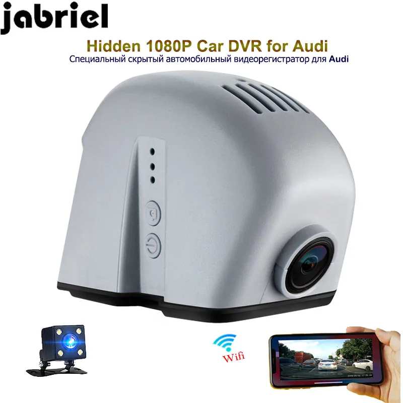 Скрытый Автомобильный видеорегистратор Jabriel 1080P камера заднего вида для audi A3 A4 A5 A6