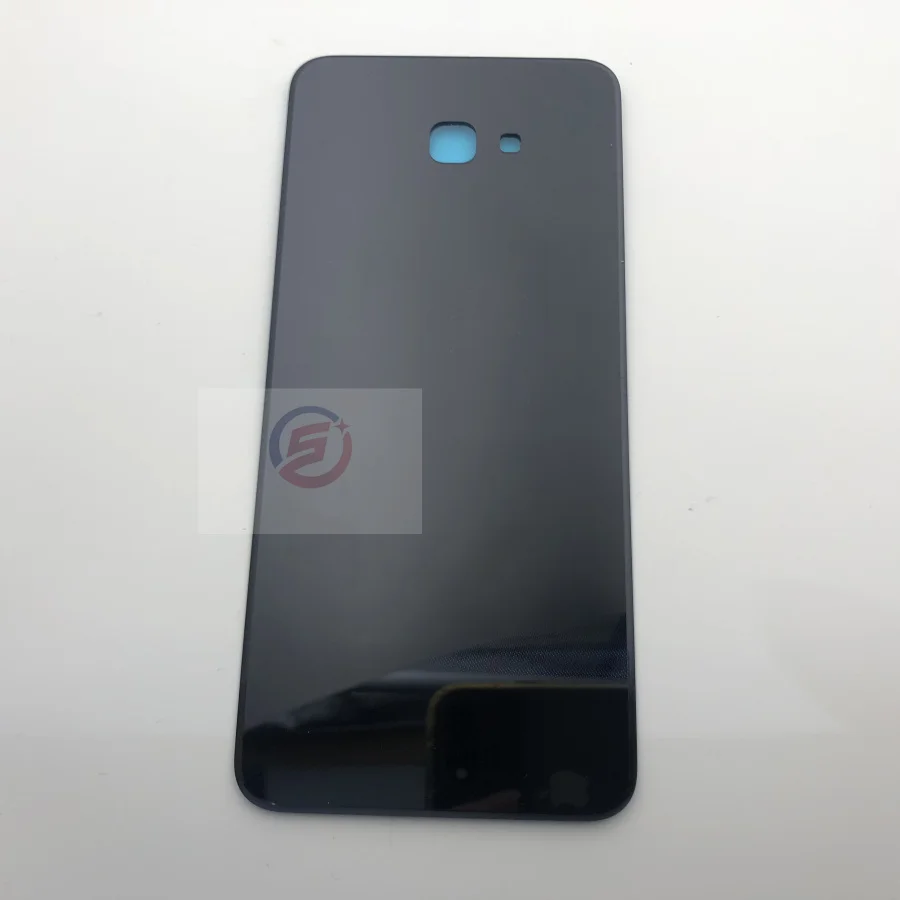 Задняя крышка батареи для samsung Galaxy J4+ J4 Plus j415 SM-J415F SM-J415FN/DS SM-J415G чехол для батареи клейкая наклейка - Цвет: j415  Black