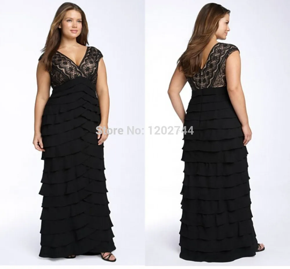 For Chubby Women Long Formal Dresses 