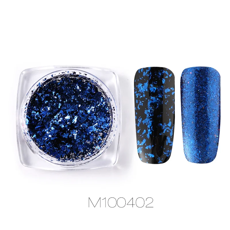 M100402 ROSALIND порошок для ногтей Блестящий Galaxy голографический блеск DIY лак для ногтей пигмент порошок зеркало волшебный Маникюр украшения ногтей искусство - Цвет: M100402