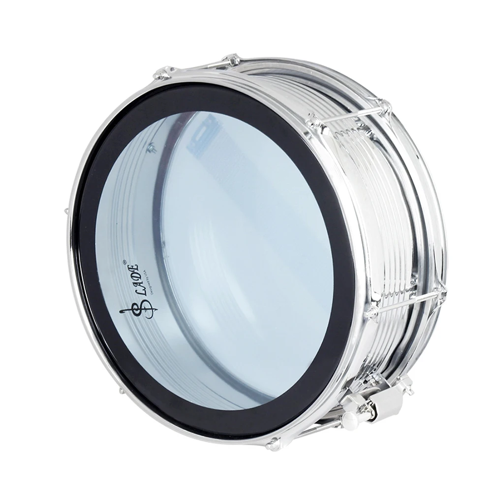 14 &quotSnare Drum Kit корпус из нержавеющей стали ПВХ барабанная головка с барабанной