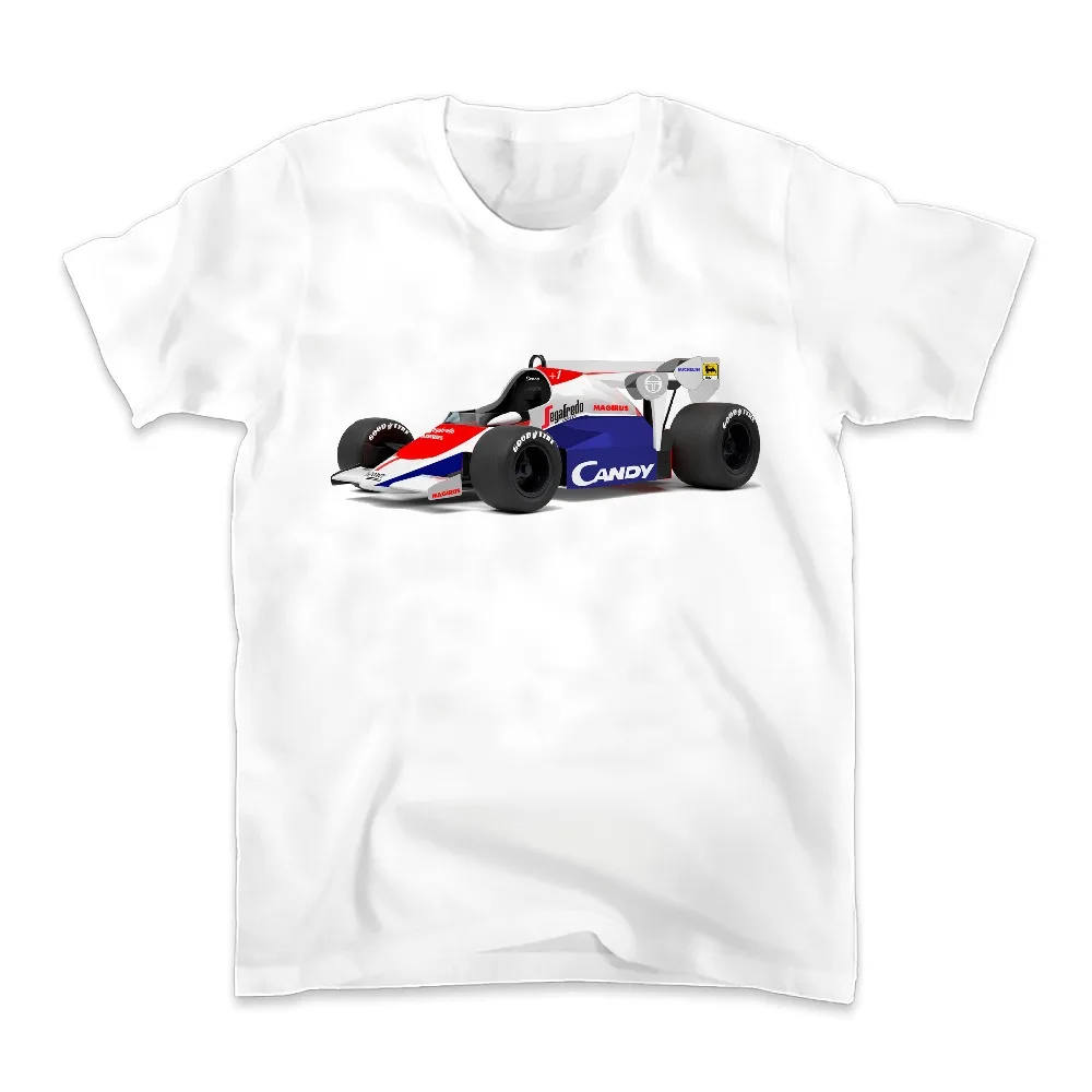 Айртон Сенна da Silva F1 автомобиля Toleman TG184 принт футболка мужская новая белая