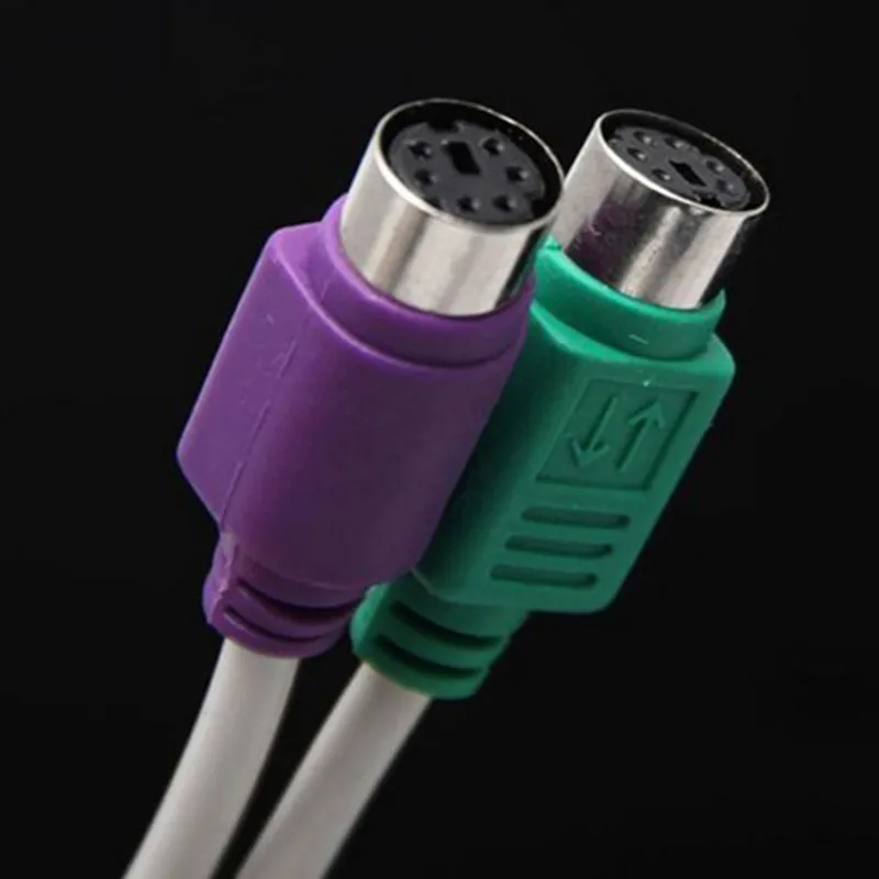 Лидер продаж 1 шт. Переходник USB папа мама PS2 для клавиатуры и мыши|usb male to ps2|cable