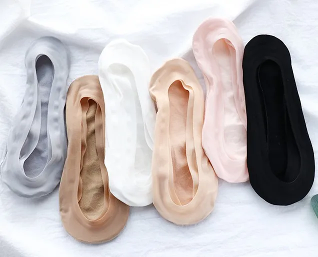 Летние женские носки 12 парт/лот из силикагеля кружевные лодочки невидимые с